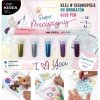 PRECYZYJNY KLEJ W CIENKOPISIE OZDOBNY + BROKAT 5 KOLORÓW KIDEA